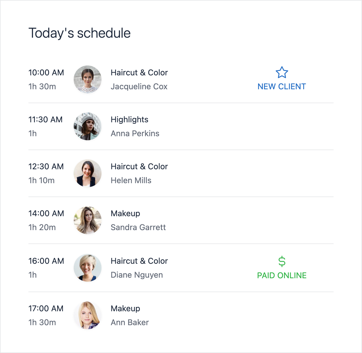Email template connected with the schedule